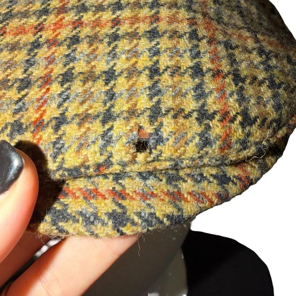 Vintage 80/90s J. Crew 100% wool Flat Cap. Union Tag. Made in USA